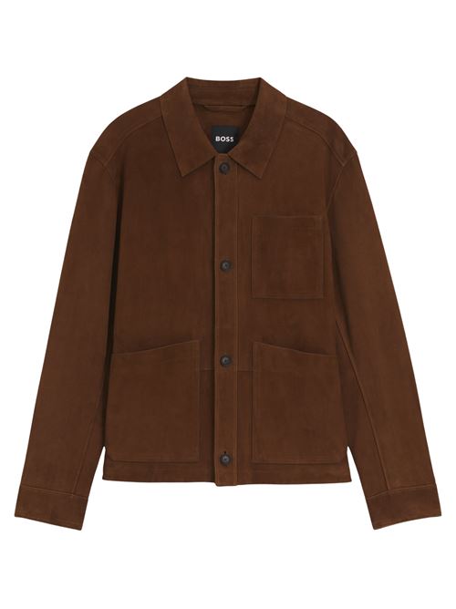 Giacca in pelle scamosciata Hugo Boss | 50543204217
